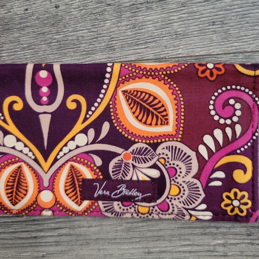 Vera Bradley Safari Sunset Checkbook Cover 2 pockets